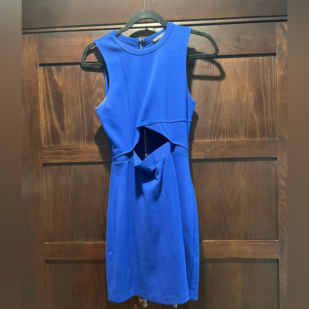 Blue Mini Bodycon Dress